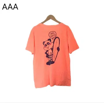 AAA T셔츠 애니멀 팬더 한정판 굿즈 서프계 오렌지 락 반팔