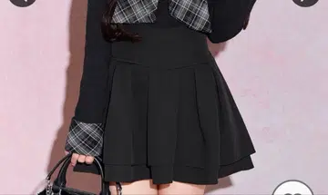 미셸 마카롱 슬림 레그 스커트