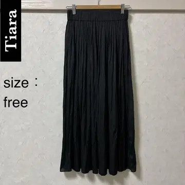 Tiara 빈티지 새틴 스커트 블랙