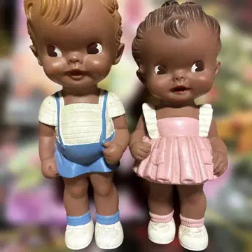 빈티지 러버 인형 남녀 인형 세트 약 20cm