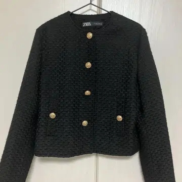 ZARA 블랙 노카라 자켓