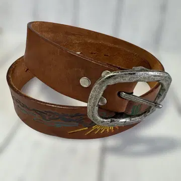 Hawk Company 가죽 벨트 엠보 빈티지