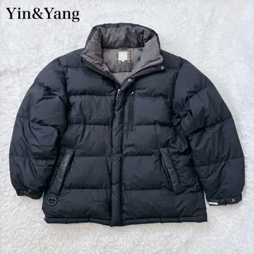 새상품급 다운 95% yin&yang 다운 자켓 남성용 두툼함 L 블랙
