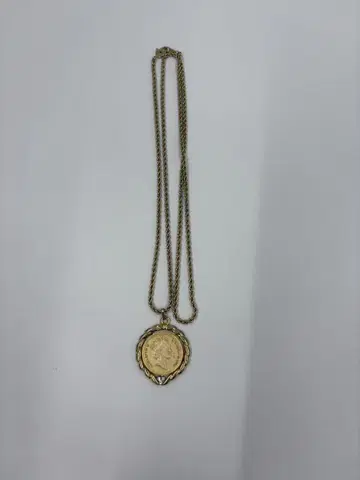 코인형 펜던트 목걸이