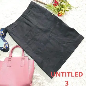 일본제 UNTITLED 타이트 스커트 (L) 블랙/