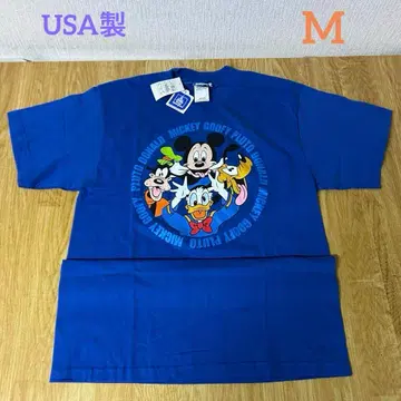 B328 USA제 도쿄 디즈니랜드 빈티지 반팔 T 미키 M