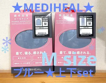 새상품 메디힐 리커버리웨어 워크맨 맨투맨 블루 트레이닝복