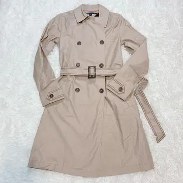 [컨디션 최상] 타미힐피거 롱 트렌치코트 벨트 포함 베이지