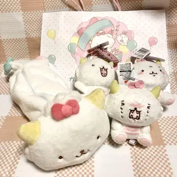 가오파와루 봉제 인형 롱 파우치, 희로애락 마스코트 3종