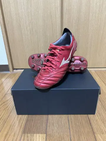 미즈노 축구화 레드 스파이크