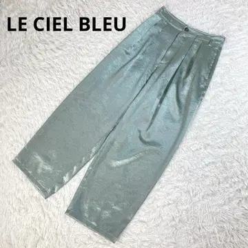 새상품급 루 쉘 블루 metallic slouchy 팬츠
