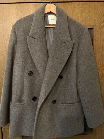 Spick & Span 멘톤 더블 브레스트 코트