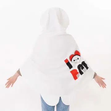 베이맥스 후드 부착 타월 판초 디즈니 리조트 한정판