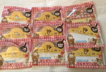 새상품 산엑스 리락쿠마 로손 클립 묶음 판매 레어