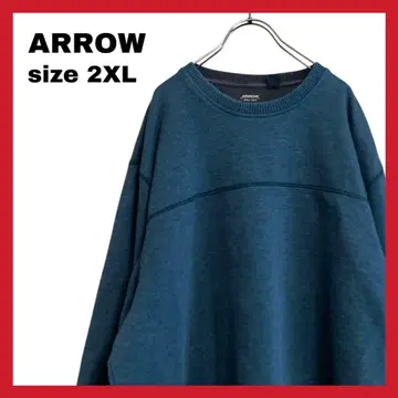 애로우 남성용 트레이닝복 2XL 그린 심플 USA 구제 의류