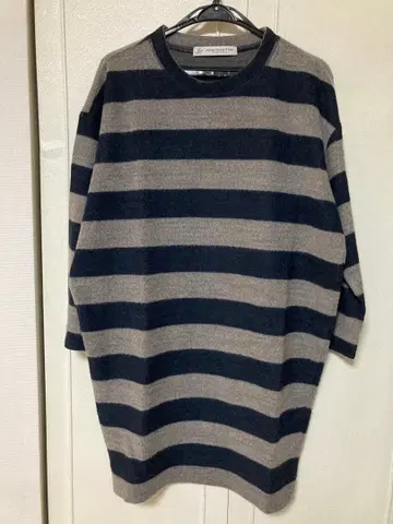 journal standard Luxe 그레이와 네이비 스트라이프 원피스