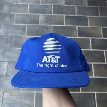 레어 80s USA제 AT&T 기업 캡 구제 의류 vintage 파랑