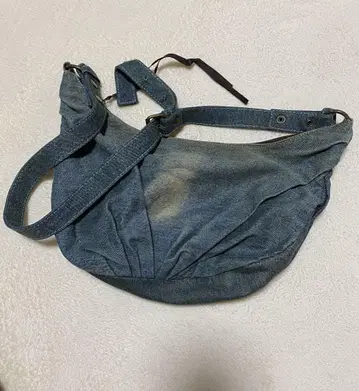 데님 숄더백