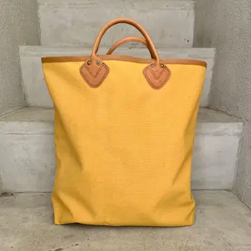 [ 익명 배송 ] 가죽 핸들 토트백 톨 사이즈 80s L.L.BEAN