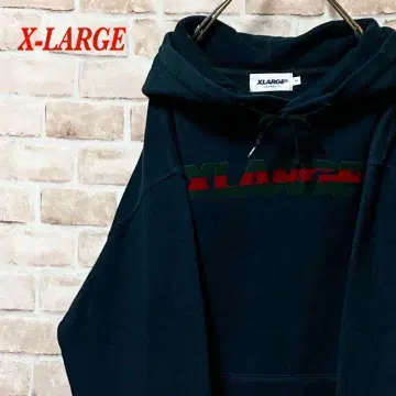 [레어] X-LARGE 엑스라지 빅 로고 풀오버 후드티 S