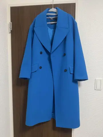 ZARA 블루 롱 코트 S 사이즈