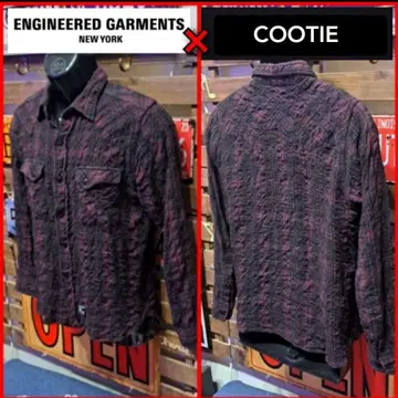ENGINEERED GARMENTS x COOTIE 체크 드레이프 셔츠