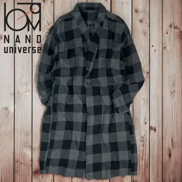 10M295 나노 유니버스 버팔로 체크 가운 셔츠