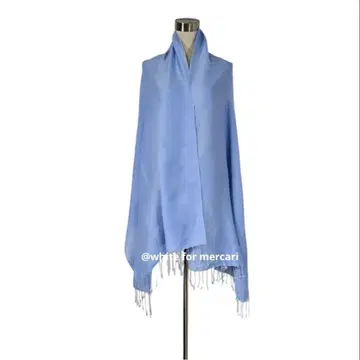두바이 예쁜 색 캐시미어 대형 스톨 선물 하늘색 블루