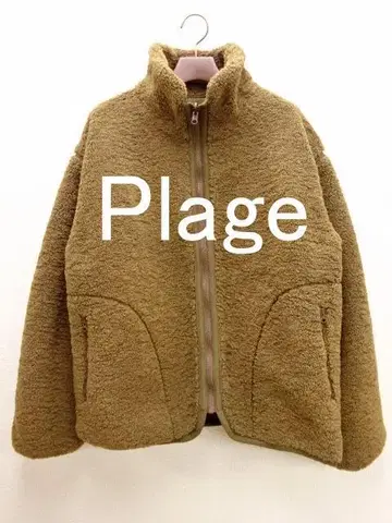 Plage [새상품급] reversible boa 블루종 38 카키