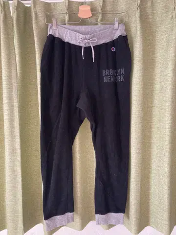 연말연시 세일! Champion 스웨트 팬츠 블랙 파일 속기모