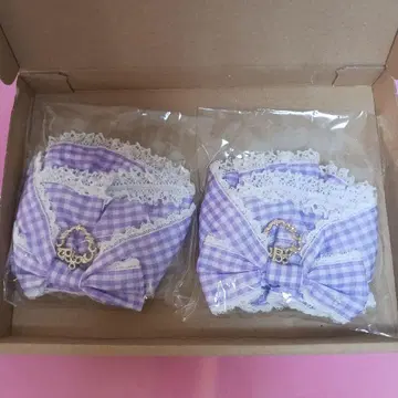 BABY, 라벤더 Flancesca Ribbon 스크런치 x 2개