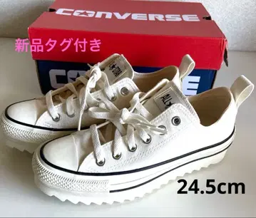 [새상품] 컨버스 올스타 통굽 화이트 24.5cm