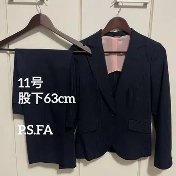P.S.FA 여성용 네이비 스트라이프 정장 세트 11호