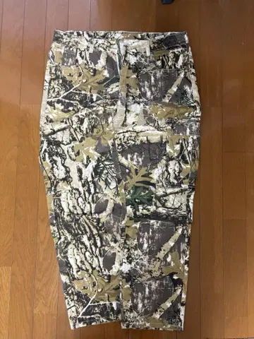 카모 패턴 와이드 스트레이트 데님 리얼트리