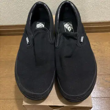 새상품급 VANS 블랙 슬립온