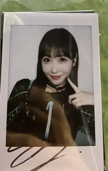 사쿠라이 유이 후쿠오카 리리이베 폴라로이드 b상 친필 사인 후르츠 지퍼