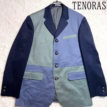 남성용 TENORAS 바이컬러 테일러드 자켓 절개 M