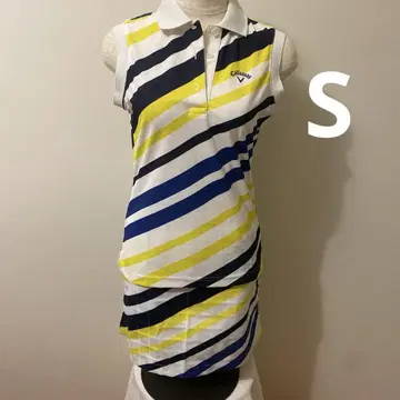 Callaway 스트라이프 피케 셔츠와 스커트 세트