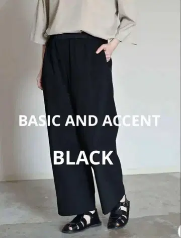 BASIC AND ACCENT 라이트 에스테르 치노 팬츠