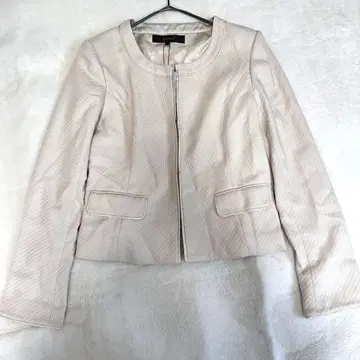 새상품 [리플렉트] 노카라 자켓 [9] 라이트 베이지 오피스 캐주얼