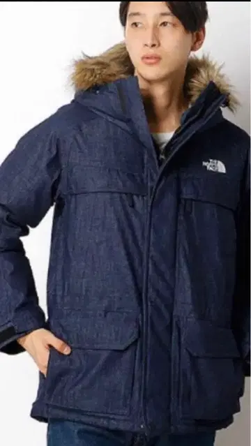 NORTH FACE ND91736 데님 다운 자켓