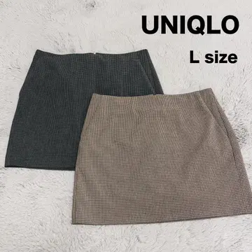 [ 미사용 새상품 ] UNIQLO 스코트 스커트 체크