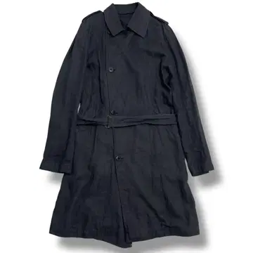 Ann Demeulemeester 린넨 롱 코트 벨트 XS