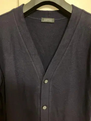 바니스뉴욕 네이비 V넥 가디건 XL 압축 울