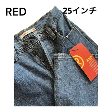 새상품 Levi's RED 빨간색 데님 RIBCAGE BOOT 부츠컷
