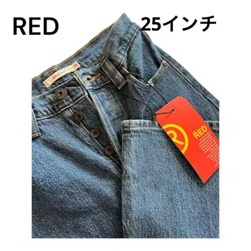 새상품 Levi's RED 빨간색 데님 RIBCAGE BOOT 부츠컷