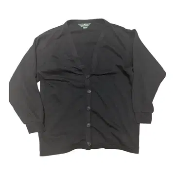 80s 90s black blank sweat cardigan