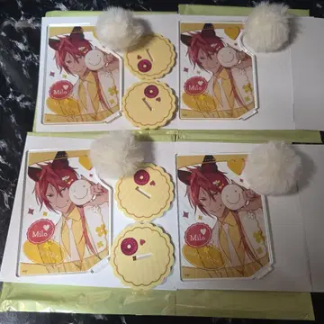 Honey Vibes 미로 아크릴 스탠드 4개 세트 가을 바람 마르쉐