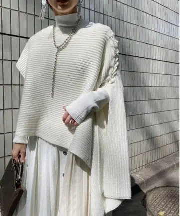 4WAY MUFFLER LAYERED KNIT