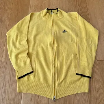 [ 레어 ] 아디다스 adidas 블루종 니트 자켓 트레이닝 의류